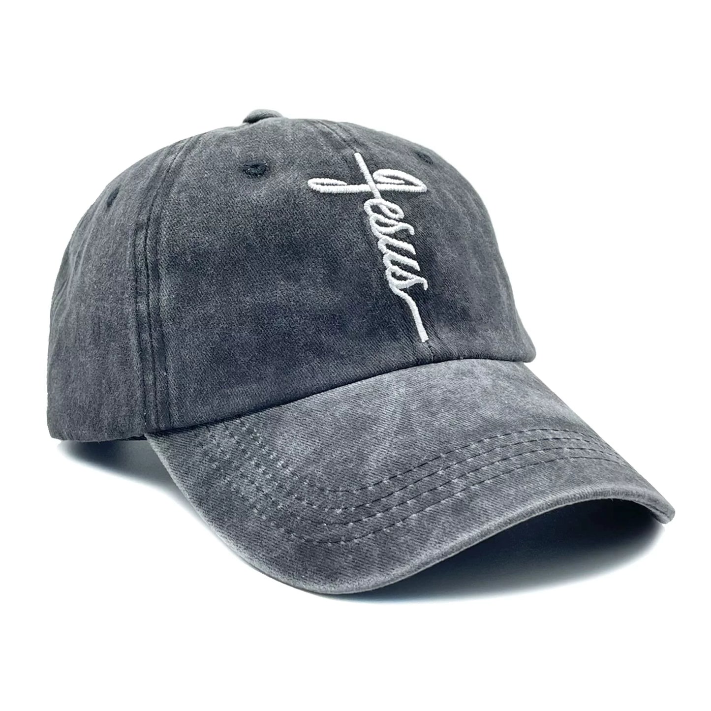 Embroidered Christian Jesus Cross Hat 