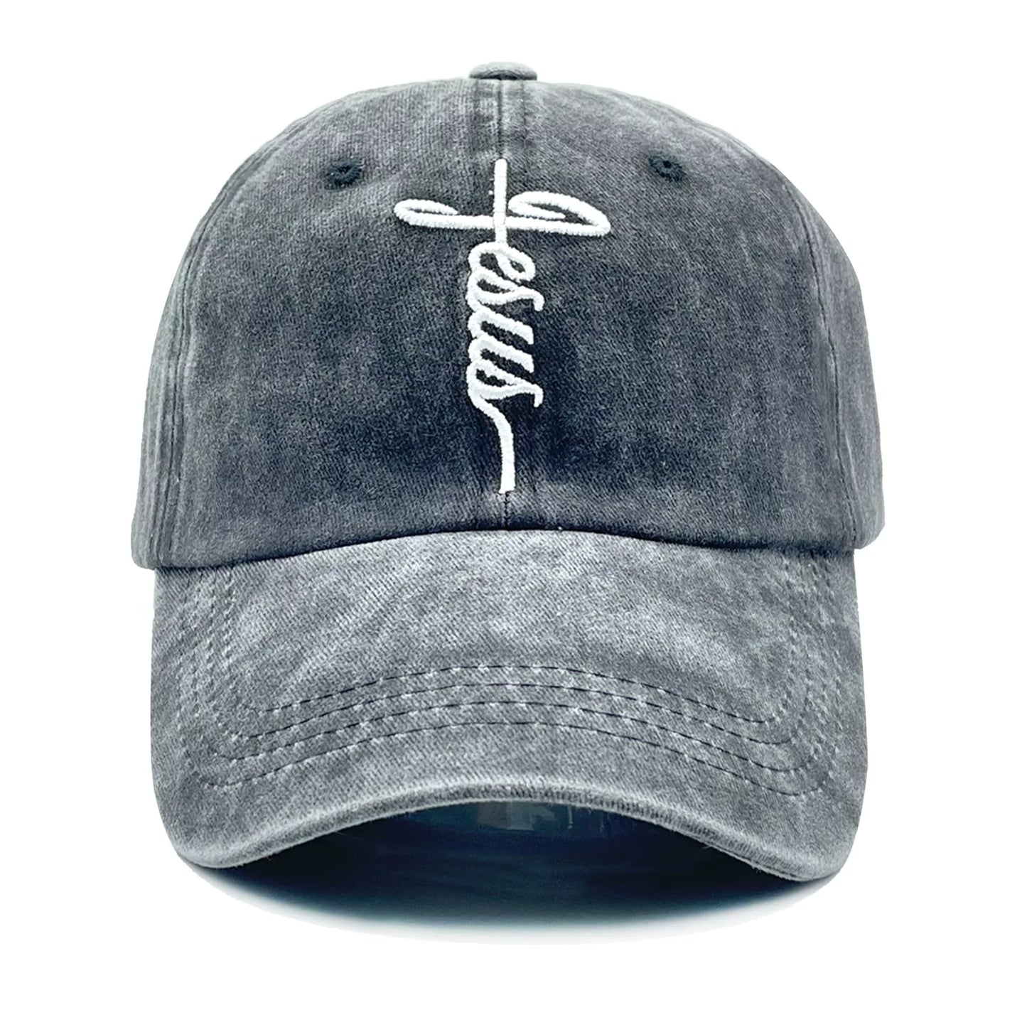 Embroidered Christian Jesus Cross Hat 