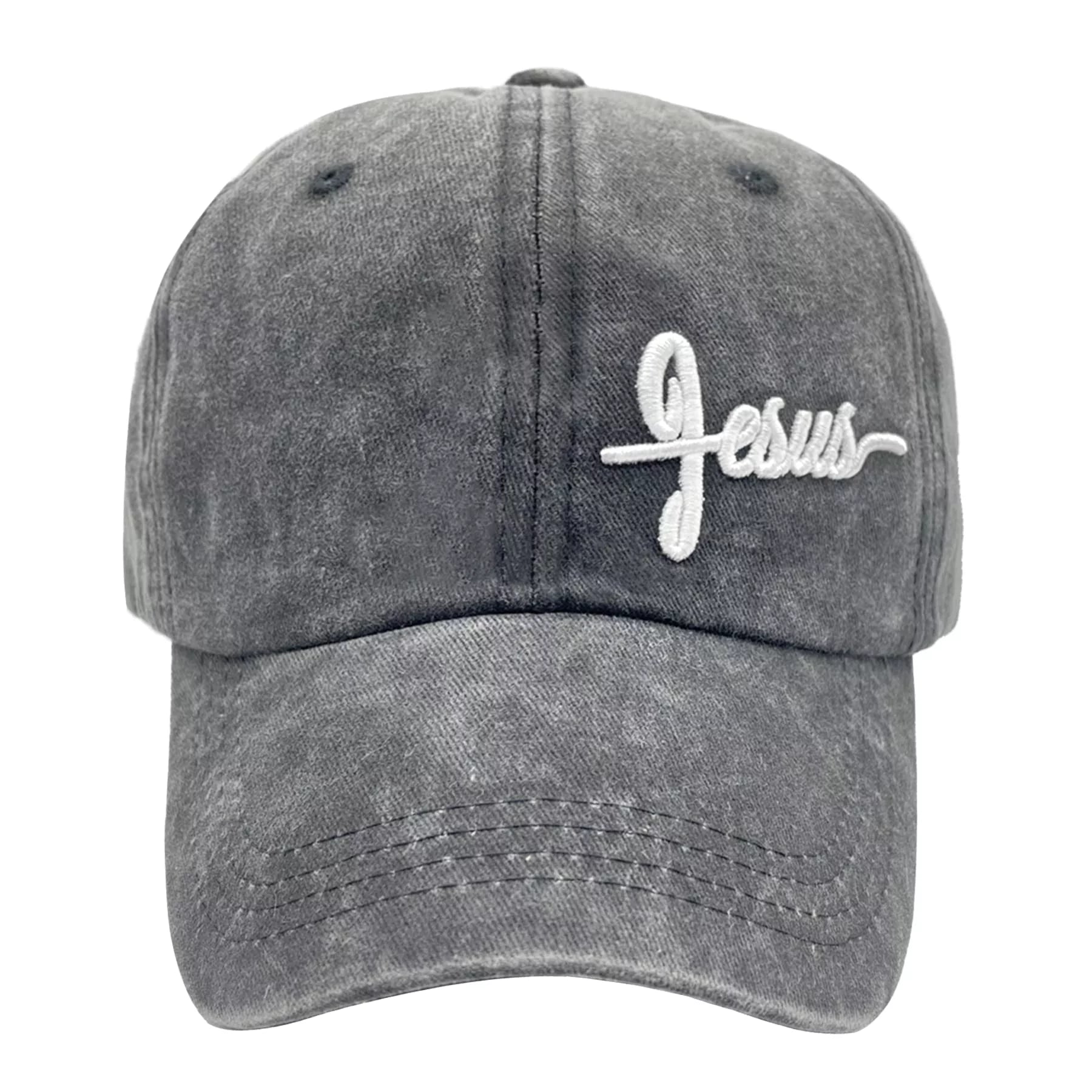 Embroidered Jesus Cross Hat 